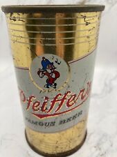 Vintage PFEIFFER'S Flat Top  12oz Steel  Detroit Gold can man with white shoe picture