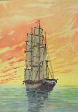 1880's-90's The Bee Hive Toys Of All Kinds Sunset Sailing Ship Sea P62 picture