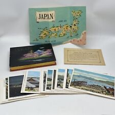 Vintage Fukuda Cards Co 40 Card Set w/ Box Insert & Map Japan the Tourist Land picture