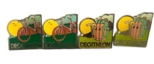 French Decathlon Collector Pins Sporting Good Store Made In France Bicycle 4 Set picture