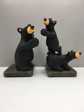 2017 Big Sky Carvers Jeff Fleming BearFoots Trilogy Bookends picture
