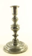 = 1820-35  Marked  J. Weekes American Pewter Candlestick Candleholder, RARE picture