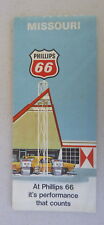 1968 Missouri  road map Phillips 66  oil  gas route 66 picture