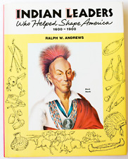 Vintage 1971 Indian Leaders Who Helped Shape America Book Native American picture