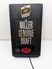 Vintage 1992 Miller Genuine Draft Beer Advertising 20x12 Lighted Sign Man Cave  picture