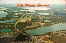 Postcard Aerial View Lake Placid Florida FL picture