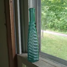 PRETTY AQUA 1880s S&P (STICKNEY & POOR) SPIRAL RING 6 SIDED PEPPERSAUCE BOTTLE picture