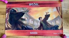 Vintage 2007 HARRY POTTER and The Deadly Hallows Poster, Borders Books Promo picture
