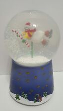 Vintage Christmas Music Snow Globe Snowman 7