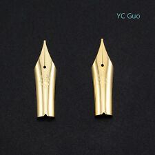 2X Fine Nib For Wing Sung 659 & WS 698 Little Soft Nib Fountain Pen Golden Color picture