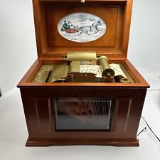 Mr. Christmas Gold Label Collection MUSIC IN MOTION Wood Box WORKS EUC picture