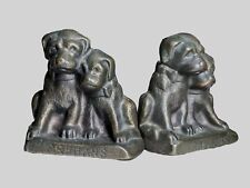 ANTIQUE 1920's SOLID CAST IRON HUBLEY ORPHANS PUPPY DOG DOORSTOPS From Wurzburgs picture