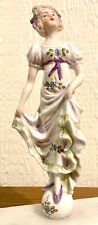 Antique Kister German Curtsying Girl Porcelain 6” Figurine Marked Numbered picture