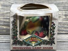 Vintage Spin Shades 1997 Replacement Revolving Lamp Shade Pears Strawberries picture