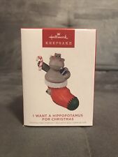Hallmark 2022 I Want A Hippopotamus For Christmas Ornament picture