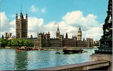 Postcard  The Houses of Parliament & The River Thames London [cp] picture