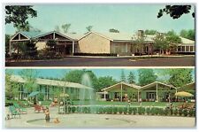 c1960s Hotel Inn Exterior Roadside Pool Tarrytown New York NY Unposted Postcard picture