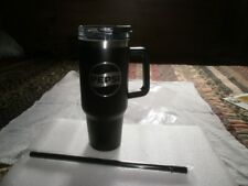 Large 40oz Pepsi Insulated Black Mug With Handle & Straw, NO BOX, NEW  picture