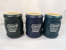 Vintage Coleman Insulated Can Beverage Cooler Holder Lot of 3 picture