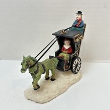 Mervyn’s Village Square 1994 Christmas Collection Horse Buggy Carriage Ride picture