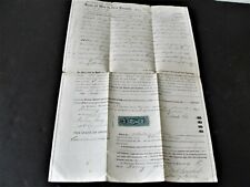 1869 Handwritten Fill out “Warranty Deed” Ohio Signed Legal Document with names. picture