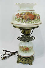Quoizel GWTW Rust Rose Floral Electric 3-Way Switch Table Lamp 1973 #1960-3-1/4