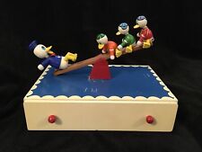 Vintage Disney Donald Duck and Nephews Seesaw Music Box picture