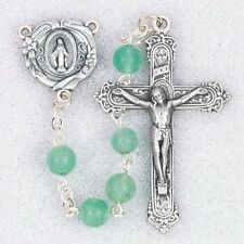 Mint Green Rosary,Genuine Gem Stone, Adventurine Beads picture