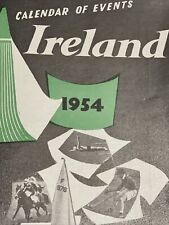 Vintage 1954 IRELAND Calendar of Events Travel Booklet Guide picture