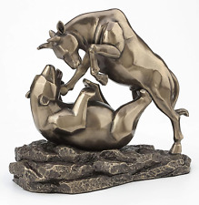 Bull and Bear Statue, Wall Street Bull Statue, Stock Market Gifts for Men, Gifts picture