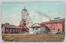 Vtg Post Card Original Mine, Butte, Montana F185 picture