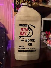 SUPER RARE Vintage Boa Ski 2 Cycle Motor Oil. picture