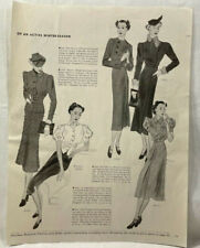 1936 Butterick Sewing Patterns Print Ad Womens Dresses Blouse Suit Antique 9170 picture