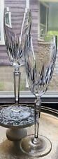 Waterford Wynnewood Champagne Flute Cut Crystal Barware Set Of 2 picture