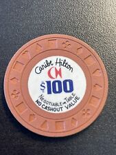 $100 Caribe Hilton San Juan Puerto Rico Casino Chip John Scarney ***Rare*** picture