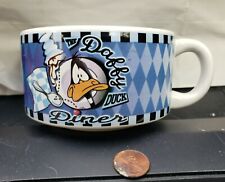 Daffy Duck Diner Soup Cup Coffee Mug 1998 Warner Bros Burger Fries Shake Cake picture