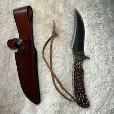 Schrade Knife Stainlees Steel Clip Blade Stag Handle. 1100034 picture