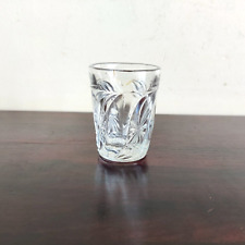 1920s Vintage Tequila Shot Clear Glass Tumbler Belgium Barware Collectible GT12 picture
