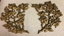 Vintage 1980s Burwood Wall Decor Cherry Blossoms Branches 9