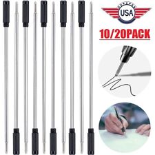 20× Replaceable Medium Cross Style Ballpoint Pen Refills Smooth Black Ink 1.0mm picture