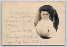 RPPC Ridgefield NJ Sweet Boy  Thurlow Davis 1907 Postcard G23 picture