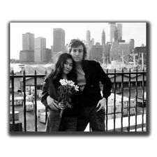 John Lennon and Yoko Ono Celebrities Vintage Retro Photo Glossy Size 8X10in R046 picture