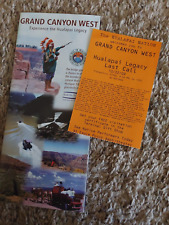 MULTIPAGE  GRAND CANYON WEST (SKYWALK) HUALAPAI LEGACY BROCHURE & USED TICKET picture