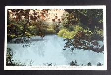 Old Swimming Hole Flat Rock Scenic View Norwalk Ohio OH Postcard c1910s picture