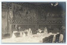 c1916 Holmenkollen's Adventure Room Interior Tourist Hotel RPPC Photo Postcard picture