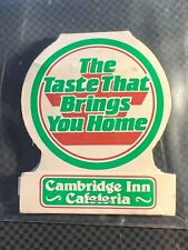 VINTAGE MATCHBOOK - THE TASTE THAT BRINGS YOU HOME - CAMBRIDGE INN - UNSTRUCK picture