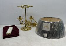 Old Stock Vintage Baldwin Brass Lamp Sheffield Twin Pull Candlestick **READ** picture