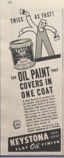 Keystone Flat Oil Paint Boston Brooklyn Chicago Vintage Print Ad 1946 picture