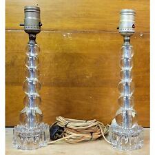 Stacked Lead Glass Sphere's Table Lamp's - Vintage Pair 1930's - Levitron picture