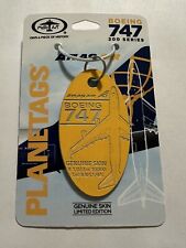 MotoArt Planetags Atlas Air Boeing 747-200 Yellow Tag #1023 picture